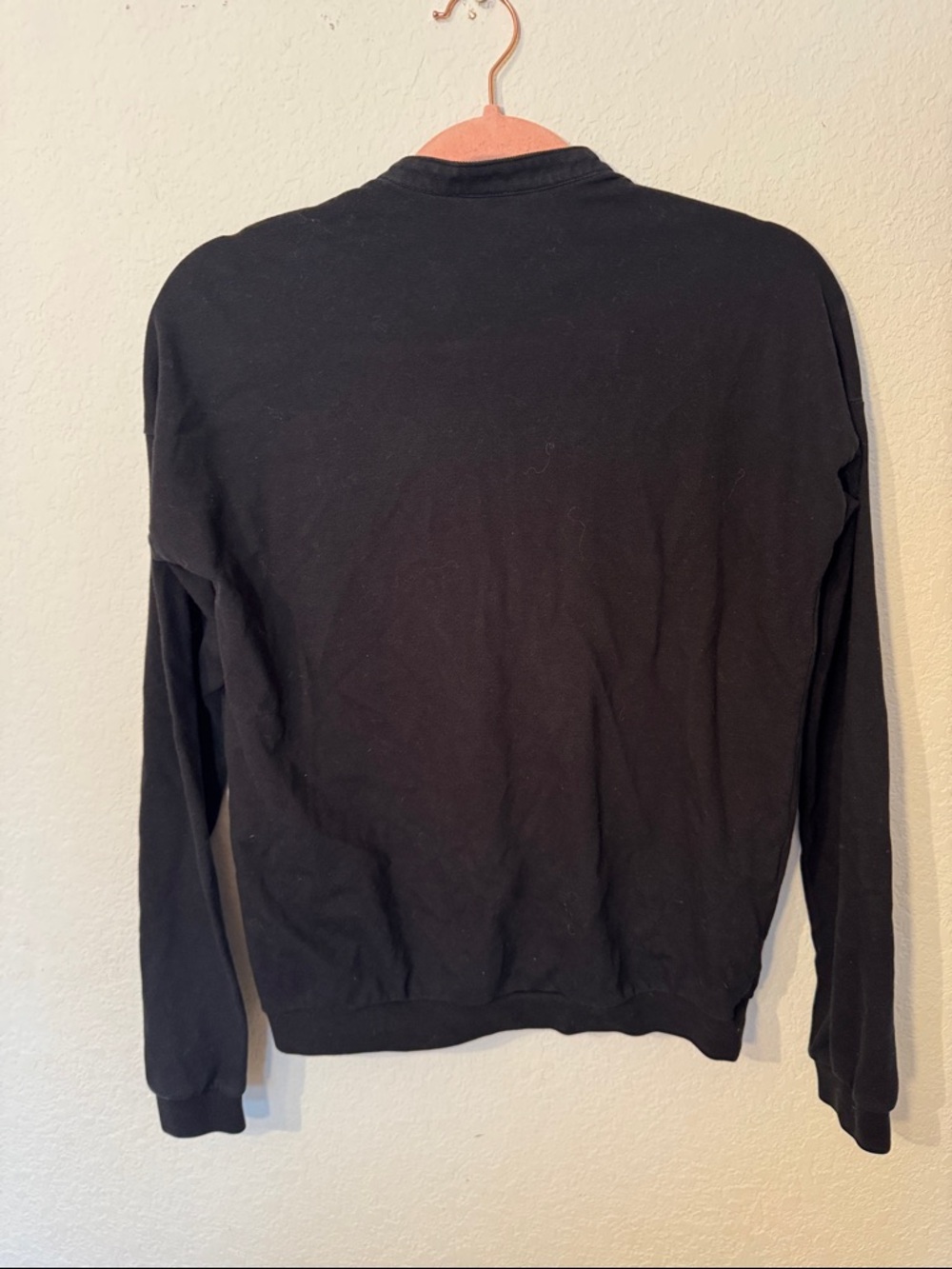 Lacoste Black Ruffle-Front Button Cardigan 38 - Picture 4 of 5